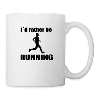 running - Tasse - Weiß - Rechts