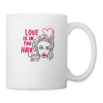 love hair - Mug - white - Right