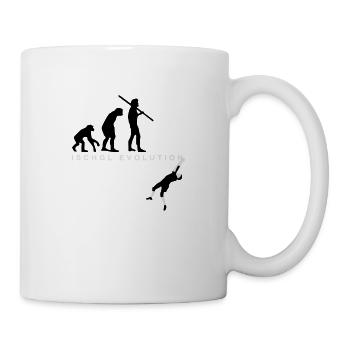 Evolution Bergsteiger - Tasse - Weiß - Rechts