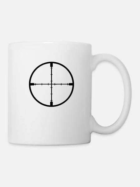 Zielscheibe - Tasse - Weiß