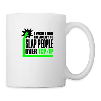 slap_over_tcp_ip - Mug blanc - blanc - Droite