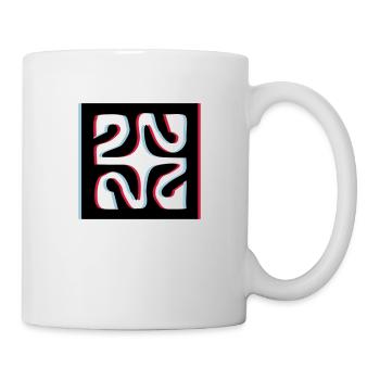 3d Diamant Tattoo - Tasse - Weiß - Rechts