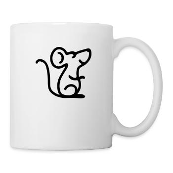Rêves de souris - Line - Mug blanc - blanc - Droite