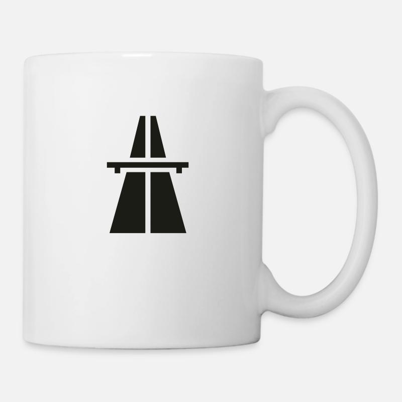 autobahn - Tasse - Weiß