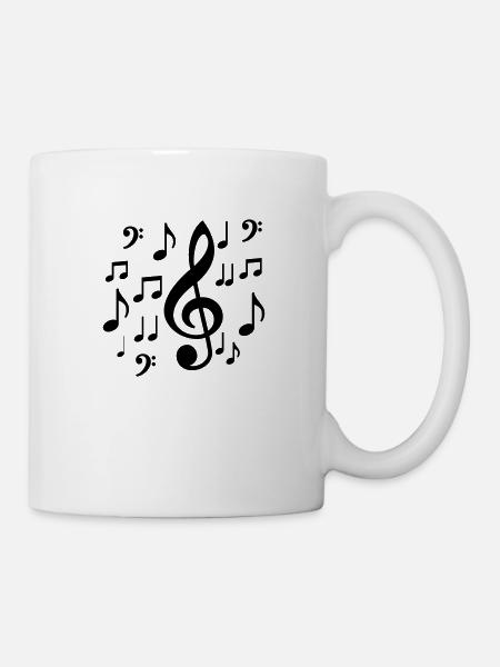musique - Mug blanc - blanc