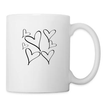 herz - Tasse - Weiß - Rechts