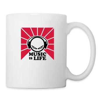 dj - Mug blanc - blanc - Droite