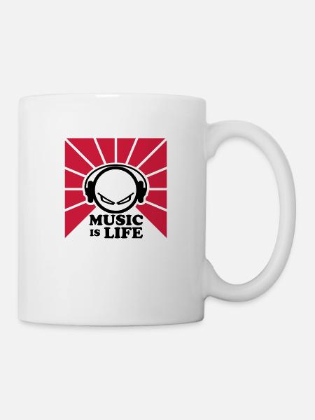 dj - Mug - white