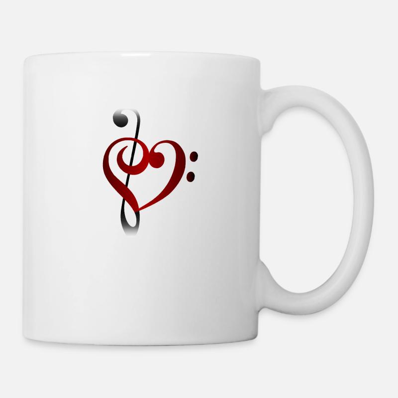 Music Heart - Mug - white