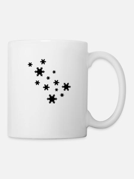 schneeflocke - Tasse - Weiß
