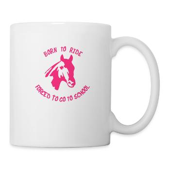 reiten - Tasse - Weiß - Rechts