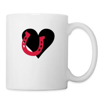 Pferd - Love Horse - Liebe Pferde - Tasse - Weiß - Rechts