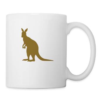 Känguru - Tasse - Weiß - Rechts