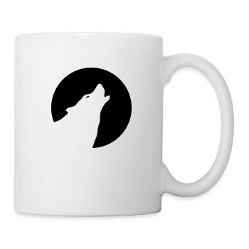 Wolf - Tasse - Weiß - Rechts