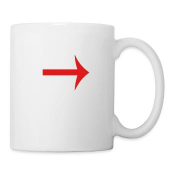 Arrow to left - Mug - white - Right
