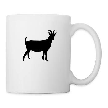 ziege - Tasse - Weiß - Rechts