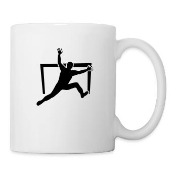 Gardien silhouette - Mug blanc - blanc - Droite