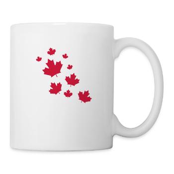 Canada Maple Leave Rain - Tasse - Weiß - Rechts