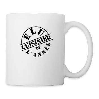 Élu cuisinier de lannée - Mug blanc - blanc - Droite