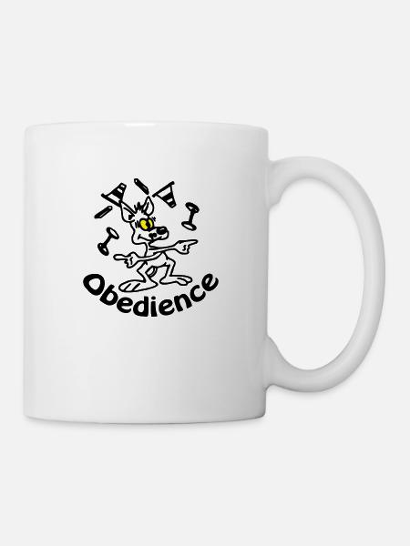 Obedience - Tasse - Weiß