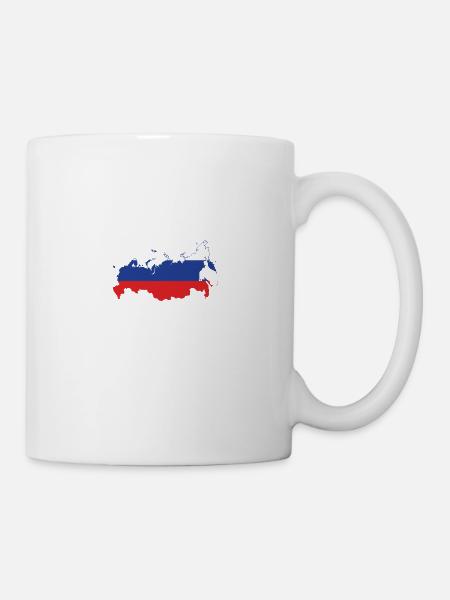 russland - Tasse - Weiß