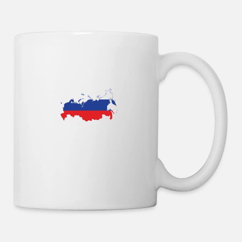 russland - Tasse - Weiß