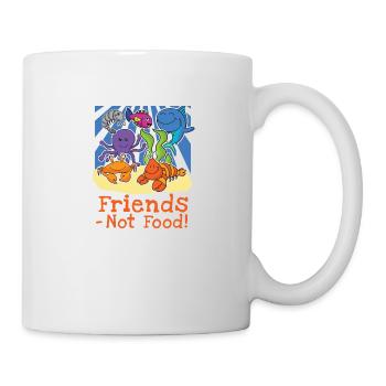 Friends - Not Food! - Tasse - Weiß - Rechts