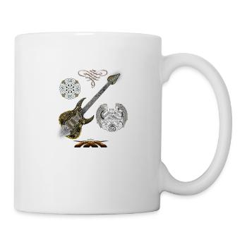 Celtic Warrior Guitare spr - Mug blanc - blanc - Droite