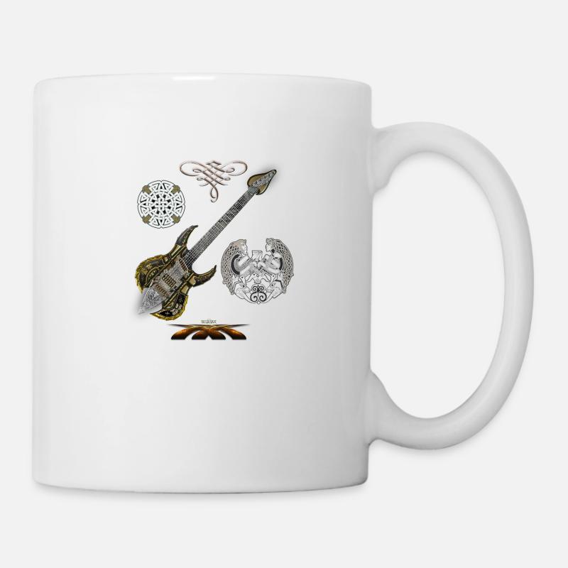 Celtic Warrior Guitar spr - Mug - white