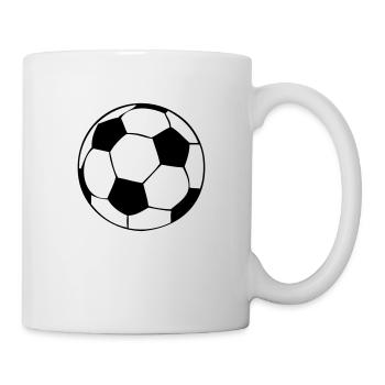 Ballon de foot - Mug blanc - blanc - Droite