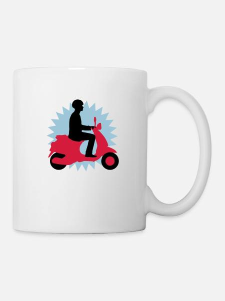 vespa_3c - Tasse - Weiß