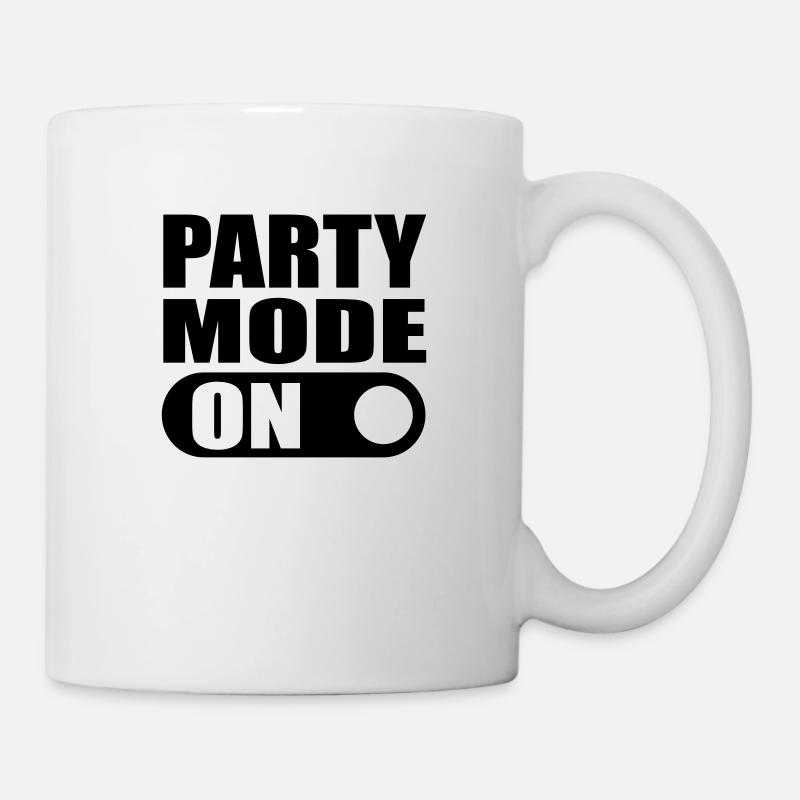 party mode on - Mug - white