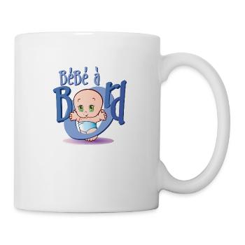 Bébé à bord - Mug blanc - blanc - Droite