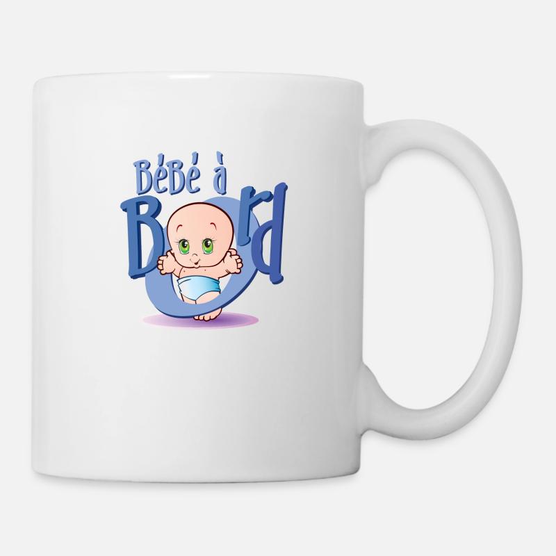 Bébé à bord - Mug blanc - blanc