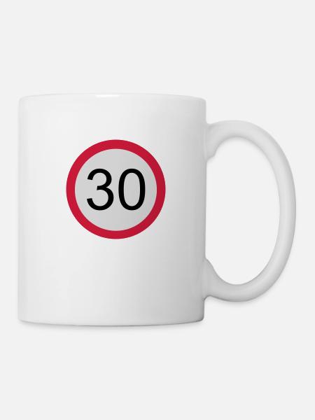 30 - Geburtstag - Tasse - Weiß