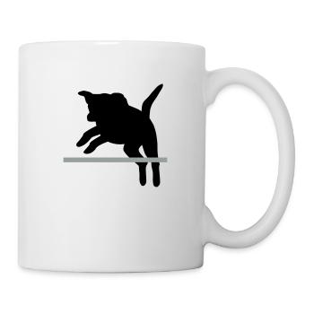 jumping dog / Agility - Mug - white - Right