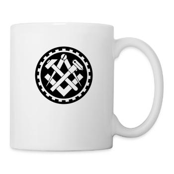 Mechaniker Zunftzeichen negativ - Tasse - Weiß - Rechts