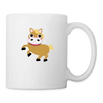 Pony - Haflinger - Tasse - Weiß - Rechts