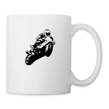 Motorrad - Tasse - Weiß - Rechts