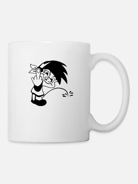 pisser 2 - Tasse - Weiß