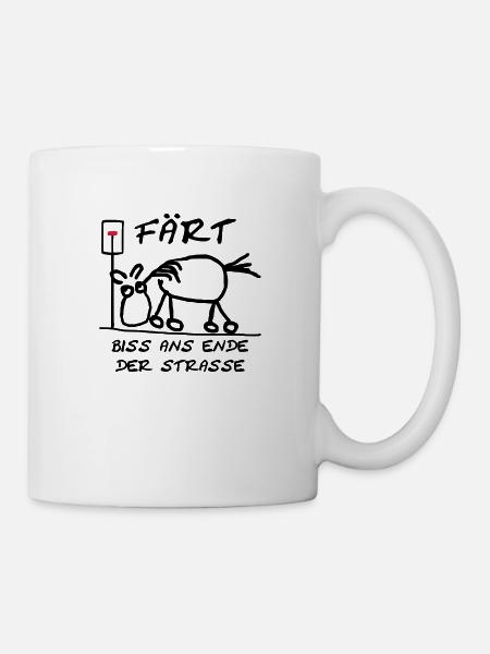 Färt Biss ans Ende der St - Tasse - Weiß
