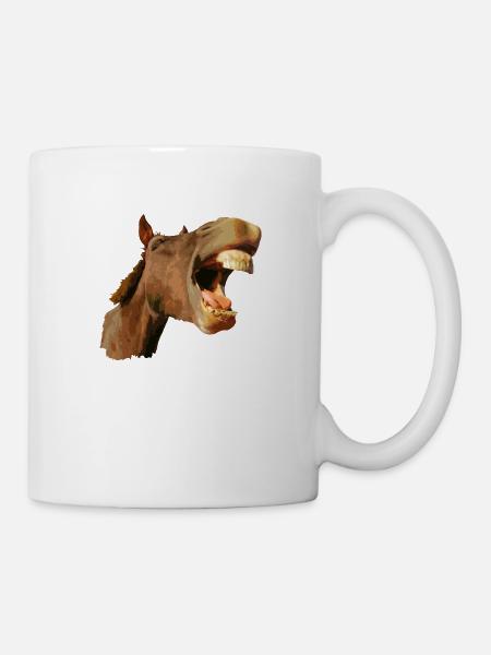 Zum Lachen - Tasse - Weiß
