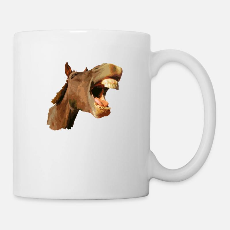 Zum Lachen - Tasse - Weiß