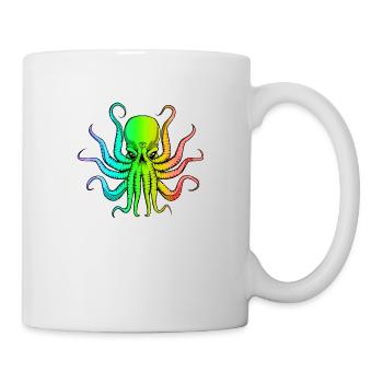 Rainbow Cthulhu - Mug - white - Right