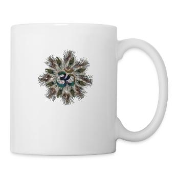 Paon Mandala - Mug blanc - blanc - Droite