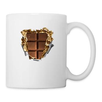six pack schokolade - Tasse - Weiß - Rechts