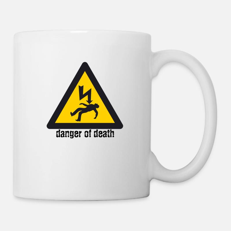 danger de mort - Mug blanc - blanc