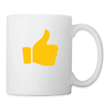 Pouce Levé - Mug blanc - blanc - Droite