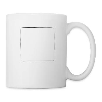 Hipster Viereck - Tasse - Weiß - Rechts