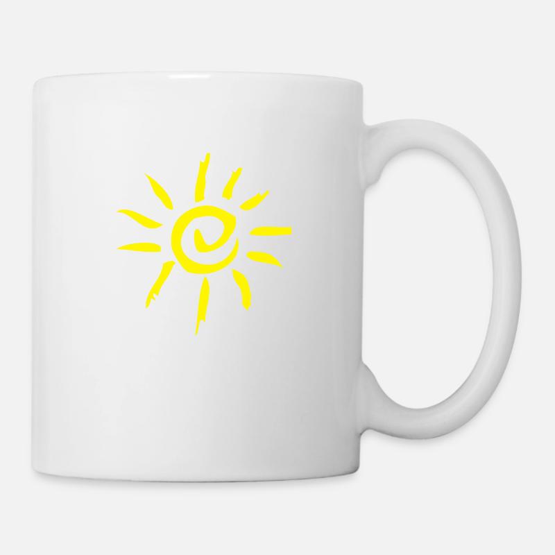 Sonne - Tasse - Weiß